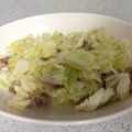 ゆえ2236's cooksnap of when they made 糖質制限♪豚肉とｷｬﾍﾞﾂの塩炒め★.