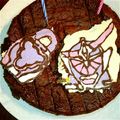 はるけんみゅー's cooksnap of when they made キャラチョコケーキ☆ガイム☆.