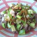 animo365's cooksnap of when they made ゴーヤーと山菜・アボカドの冷やし蕎麦.