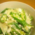 max4995's cooksnap of when they made 新玉ネギとオクラのクリームチーズあえ♫.
