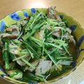 あや724's cooksnap of when they made 水菜と豚肉の炒め煮☆.
