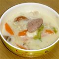 かなそらぱん's cooksnap of when they made 5分で完成☆レタスとキノコの豆乳スープ.