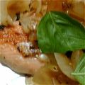せんひこ's cooksnap of when they made 塩レモン玉葱バターソースでサーモンソテー.