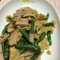 まゆまわた's cooksnap of when they made いんげん＆いり卵＆ハムの簡単おかず.