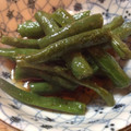 大吉ねこ's cooksnap of when they made いんげんの揚げ浸し.