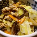 mamoto's cooksnap of when they made 豚薄切り肉とキャベツのあんかけご飯.
