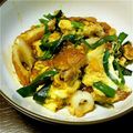 tomomani's cooksnap of when they made サクっと香ばしい鰻入りニラ卵炒め.