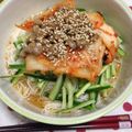 キタマニ's cooksnap of when they made 涼味・キムチ納豆の韓国冷麺風そうめん.