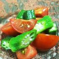 ぶーこ５５'s cooksnap of when they made トマトとオクラのマリネ.