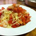 NALA★'s cooksnap of when they made 意外と簡単☆エビトマトバジル冷製パスタ.