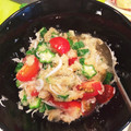 makopanna's cooksnap of when they made オクラとトマトのさっぱりおろし和え.