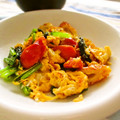 Marrietty's cooksnap of when they made 小松菜と油揚げの卵炒め.