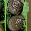 sbtrb3's cooksnap of when they made 肉巻きおにぎりエノキ入☆ガッツリ弁当に◎.