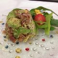 kumasako's cooksnap of when they made アボカドとスモークサーモンのタルタル.