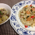蒼の雫sp's cooksnap of when they made 残りご飯で☆めちゃうまシーフードピラフ.
