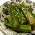 YUZUNICO's cooksnap of when they made お弁当にも★簡単冷凍オクラとめんつゆだけ.
