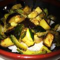 ktribbon's cooksnap of when they made 長なすとズッキーニの野菜丼.