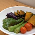 tomoko1006's cooksnap of when they made なす、かぼちゃ、ぴーまんの揚げ浸し.