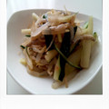 hanco's cooksnap of when they made みょうがときゅうりとじゃこのサラダ.