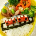 いちあさみっきー's cooksnap of when they made ☆簡単♪キャラ弁！！電車のお弁当☆.