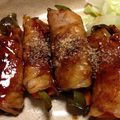 てんてんたん's cooksnap of when they made 野菜のしゃぶしゃぶ肉巻き炒め.