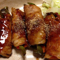 てんてんたん's cooksnap of when they made 野菜のしゃぶしゃぶ肉巻き炒め.