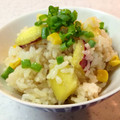 eMe33's cooksnap of when they made さつま芋とコーンの炊き込みご飯.