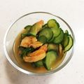 chihal's cooksnap of when they made キュウリとホヤの酢の物.