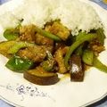 karo55's cooksnap of when they made 豚肉・なす・ししとうの甘辛丼.