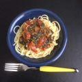 でーめる's cooksnap of when they made トマトとほうれん草のレモン塩パスタ.