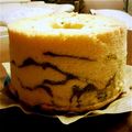 ふみたママ's cooksnap of when they made 抹茶マーブルシフォンケーキ.
