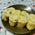 赤い電話's cooksnap of when they made 大葉シソネギ卵焼き.