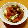 potato's cooksnap of when they made ３分で完成☆大葉とトマトのイタリアン豆腐.