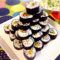 ふなここ's cooksnap of when they made 鰻＆たくあんの細巻き寿司.