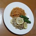 ナニワばば's cooksnap of when they made ビストロのランチのマネ♪レモンクリｰム煮.