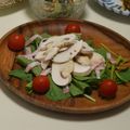 tama-sora's cooksnap of when they made ほうれん草とマッシュルームのサラダ.