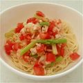 なぽりたーん's cooksnap of when they made 甘えびとトマトの冷製パスタ.