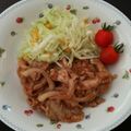 さら0725's cooksnap of when they made 豚肉の生姜焼き.