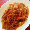 りん♥しゃね's cooksnap of when they made 『ぜんまい・人参・油揚げの煮物』.