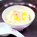 soyumina's cooksnap of when they made 鶏胸肉とコーンの豆乳粥.