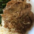 mioka2802＊'s cooksnap of when they made 簡単！牛こま肉のしょうが焼き.