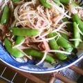 なーなありり's cooksnap of when they made まいうースナップエンドウ炒め.