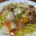 なか公's cooksnap of when they made あんかけ焼きそば.