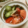 快くん's cooksnap of when they made もずくとトマトの酢の物.