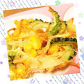 MIKIvMIKI's cooksnap of when they made ゴーヤーとコーンと豚ばらで夏のかき揚げ.