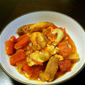 tomomani's cooksnap of when they made 簡単！豚肉とトマトの卵炒め.