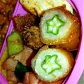 ｸﾏﾋﾟ's cooksnap of when they made オクラの豚肉巻き巻き弁当.