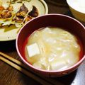 ＲＫまま's cooksnap of when they made 餃子の皮が余ったら…味噌汁に✿.