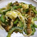 ちびニャン's cooksnap of when they made スタミナ満点♪ゴーヤとうなぎの炒め物.