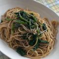 ラリー＆サラ's cooksnap of when they made ほうれん草とえのきのしょうゆペパーパスタ.